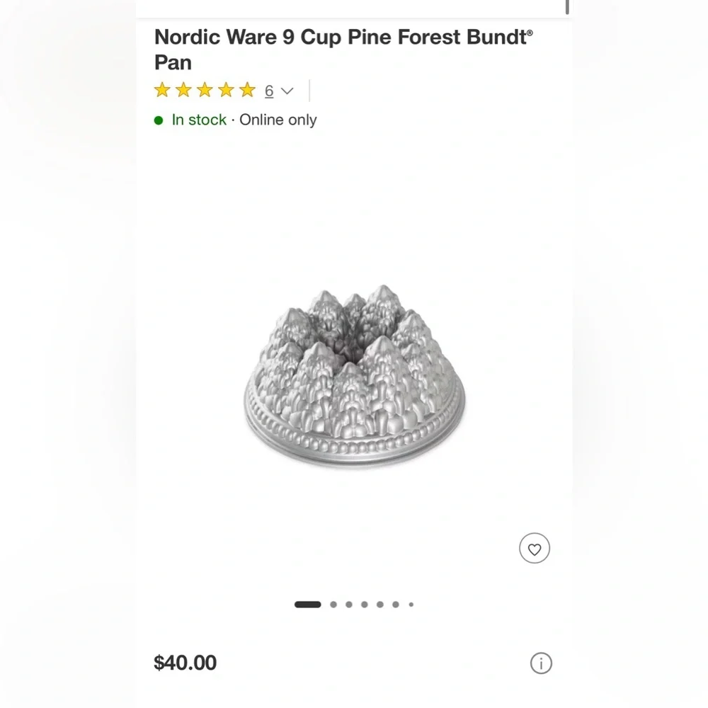 NORDIC WARE Holiday Tree Bundt Pan. Vintage